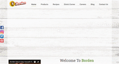 Desktop Screenshot of bordendairy.com
